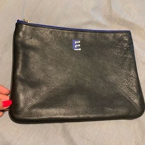 Rebecca Minkoff soft pebble leather wristlet